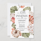 スパイストパンプキン　リトルパンプキンベイビーシャワー 招待状 (正面)