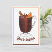 スパイストワイン歓迎 オープンハウス 新築パーティー 招待状 (スタンド正面)