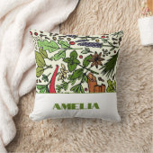 スパイスパターン名の緑の装飾用クッション クッション (ブランケット)