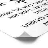 スパイスフラワーの名前 – Sign ポスター (角)