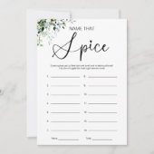 スパイスブライダルシャワーゲーム 招待状 (正面)