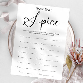 スパイスブライダルシャワーゲーム 招待状