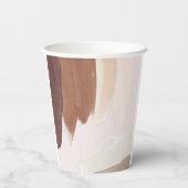 スパイスモダンテラコッタ |モノグラム結婚ズ 紙コップ (裏面)