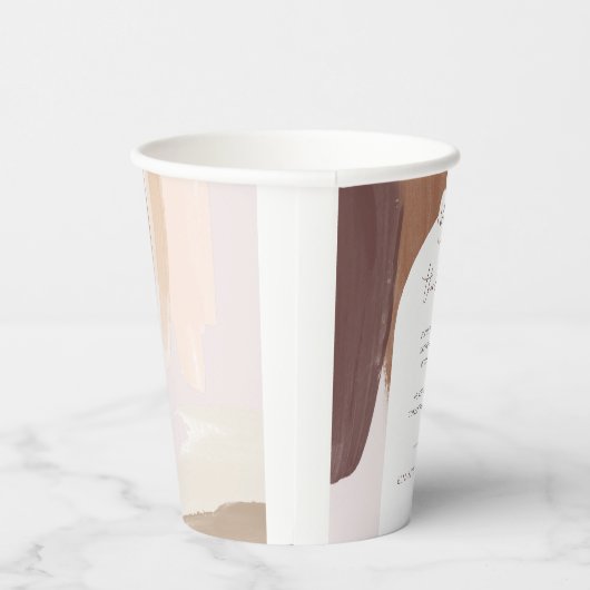 スパイスモダンテラコッタ |モノグラム結婚ズ 紙コップ (右)