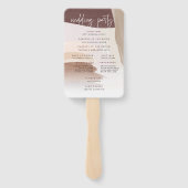 スパイスモダンテラコッタ |結婚式 プログラム ハンドファン (裏面)