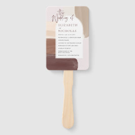 スパイスモダンテラコッタ |結婚式 プログラム ハンドファン