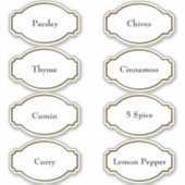 スパイスラック防水パントリーエレガントラベル シール (正面)