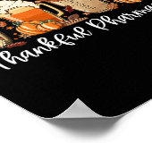 スパイスラテ秋コーヒー愛好家感謝薬剤師 ポスター (角)