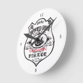 スパイスラム海賊飲料サンダー_コーブ   ラウンド壁時計 (傾斜)