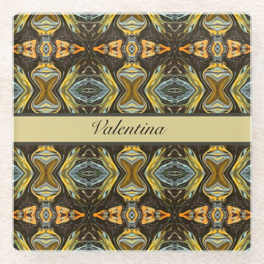 スパイスロード、カスタム ガラスコースター (正面)