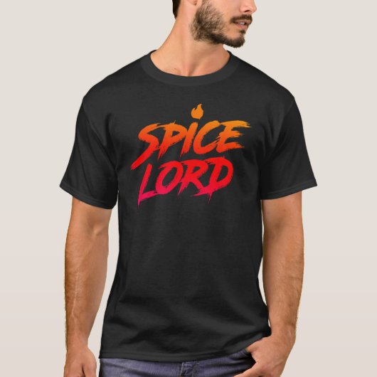 スパイス主スパイシーな食べ物の恋人Tシャツ熱い翼と Tシャツ (正面)