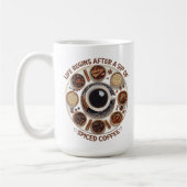 スパイス入りコーヒーブリス – コーヒー愛好家のための居心地の良いマグカップ コーヒーマグカップ (左)