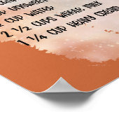 スパイス入りホットチョコレートレシピ ポスター (角)