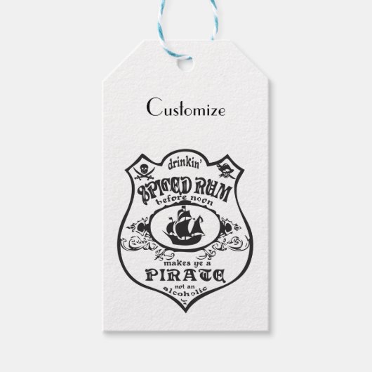 スパイス入りラム海賊飲みThunder_Cove ギフトタグ (正面)