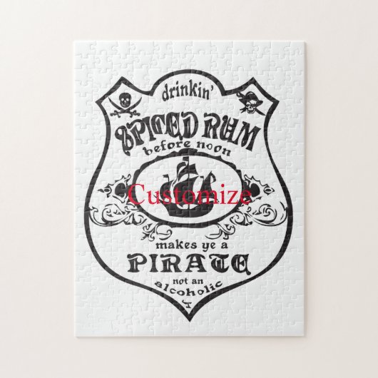 スパイス入りラム海賊飲みThunder_Cove ジグソーパズル (縦)