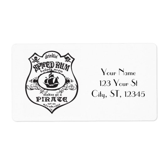 スパイス入りラム海賊飲みThunder_Cove ラベル (正面)