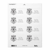 スパイス入りラム海賊飲みThunder_Cove ラベル (フルシート)