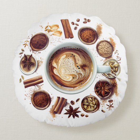 スパイス昇華装飾用クッション ラウンドクッション (正面)