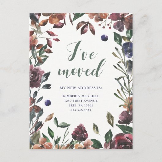 スパイス植物学 |新しいアドレス 案内ポストカード (正面)