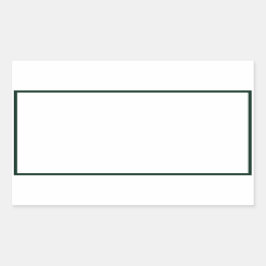 スパイス瓶の緑の縁ど角空白の形ラベル 長方形シール