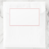 スパイス瓶の赤縁どい空白の長方形ラベル 長方形シール (バッグ)