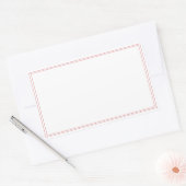 スパイス瓶の赤縁どい空白の長方形ラベル 長方形シール (封筒)