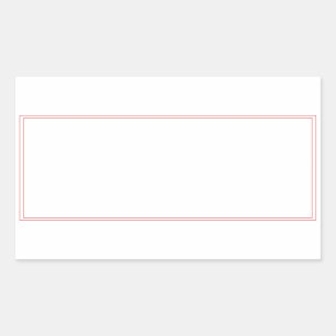 スパイス瓶の赤縁どい空白の長方形ラベル 長方形シール