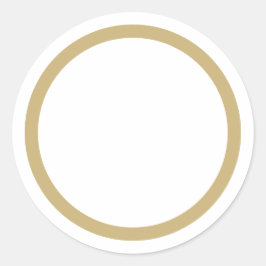 スパイス瓶の金ゴールド縁ど空白の丸ラベルのシール ラウンドシール