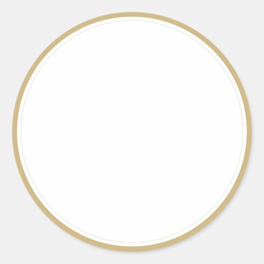 スパイス瓶の金ゴールド縁ど空白の丸ラベルのシール ラウンドシール (正面)