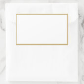 スパイス瓶の金ゴールド縁ど空白の長方形のシール 長方形シール (バッグ)