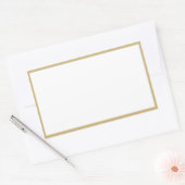 スパイス瓶の金ゴールド縁ど空白の長方形のシール 長方形シール (封筒)