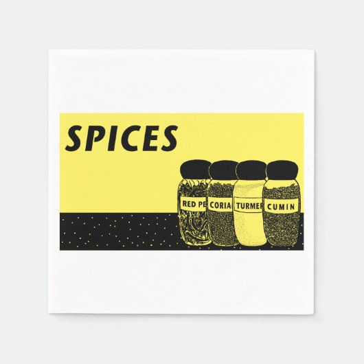 スパイス スタンダードカクテルナプキン (正面)