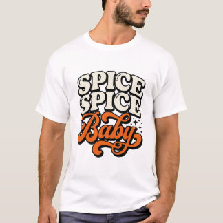 スパイス スパイス ベイビー ヴィンテージ レトロ タイポグラフィー Tシャツ デ