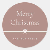 スパイス |ボーモダンシンプルミニマルクリスマス ラウンドシール (正面)