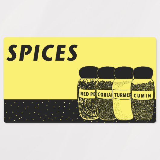 スパイス ラベル (デザイン1)