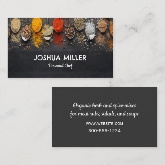 スパイス 名刺 (正面/裏面)