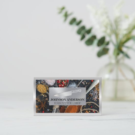 スパイス |金属ナイフ ロイヤリティカード (スタンド正面)