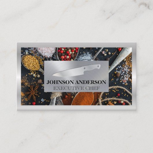 スパイス |金属ナイフ ロイヤリティカード (正面)