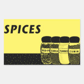 スパイス 長方形シール (正面)