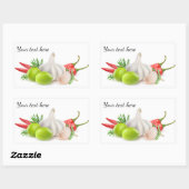 スパイス 長方形シール (シート)