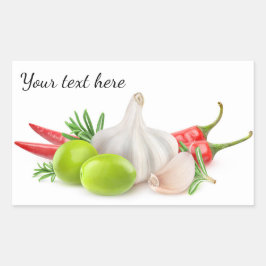 スパイス 長方形シール