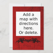 スパイダエレガントウパーティの招待状 招待状 (裏面)