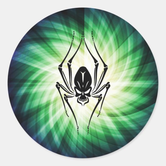 スパイダクールスカル ラウンドシール (正面)