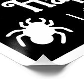 スパイダパーソナライズされたウのハロウィーン ポスター (コーナー)