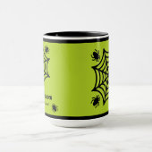 スパイダパーソナライズされたウのハロウィーン マグカップ (中央)