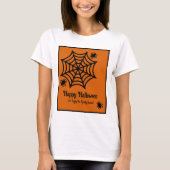 スパイダパーソナライズされたウのハロウィーン Tシャツ (正面)