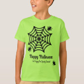 スパイダパーソナライズされたウのハロウィーン Tシャツ (正面)