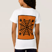 スパイダパーソナライズされたウのハロウィーン Tシャツ (裏面)