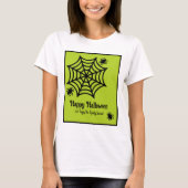 スパイダパーソナライズされたウのハロウィーン Tシャツ (正面)