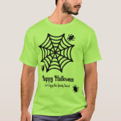 スパイダパーソナライズされたウのハロウィーン Tシャツ (正面)